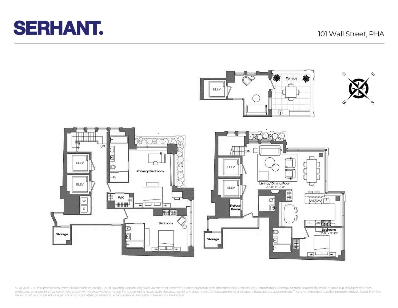 Floorplan for 101 Wall Street, PHA