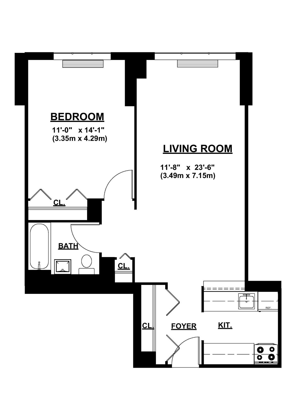 Floorplan for 4-74 48th Avenue, 32E