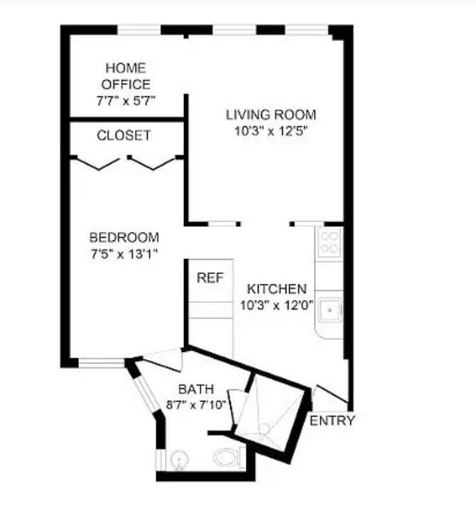 Floorplan for 64 Macdougal Street, 12