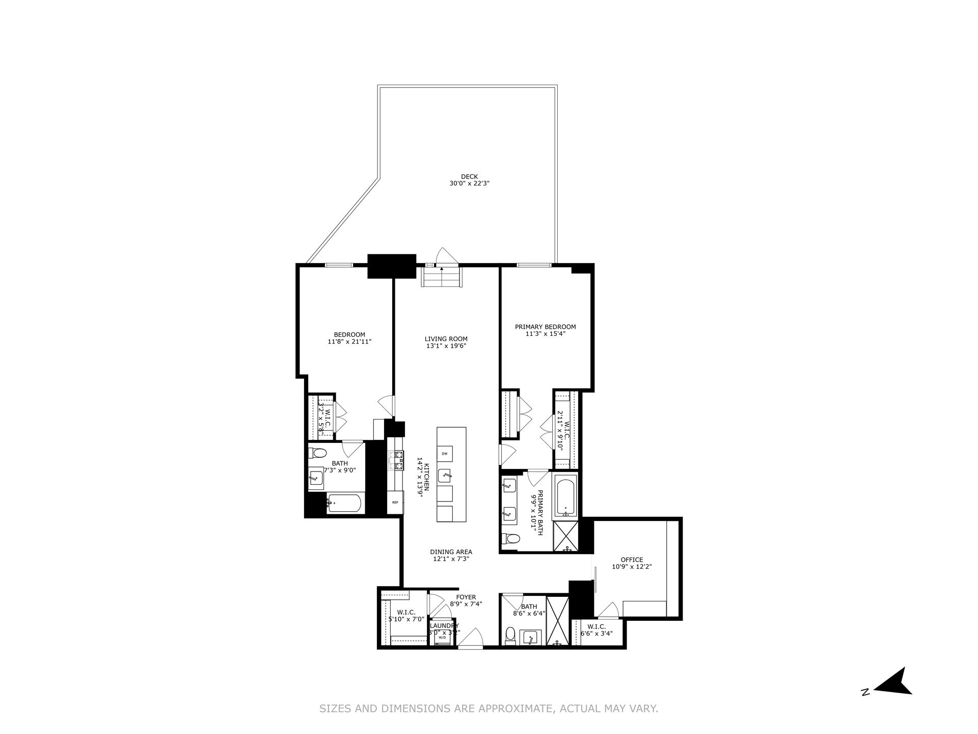 Floorplan for 100 Barclay Street, 11H