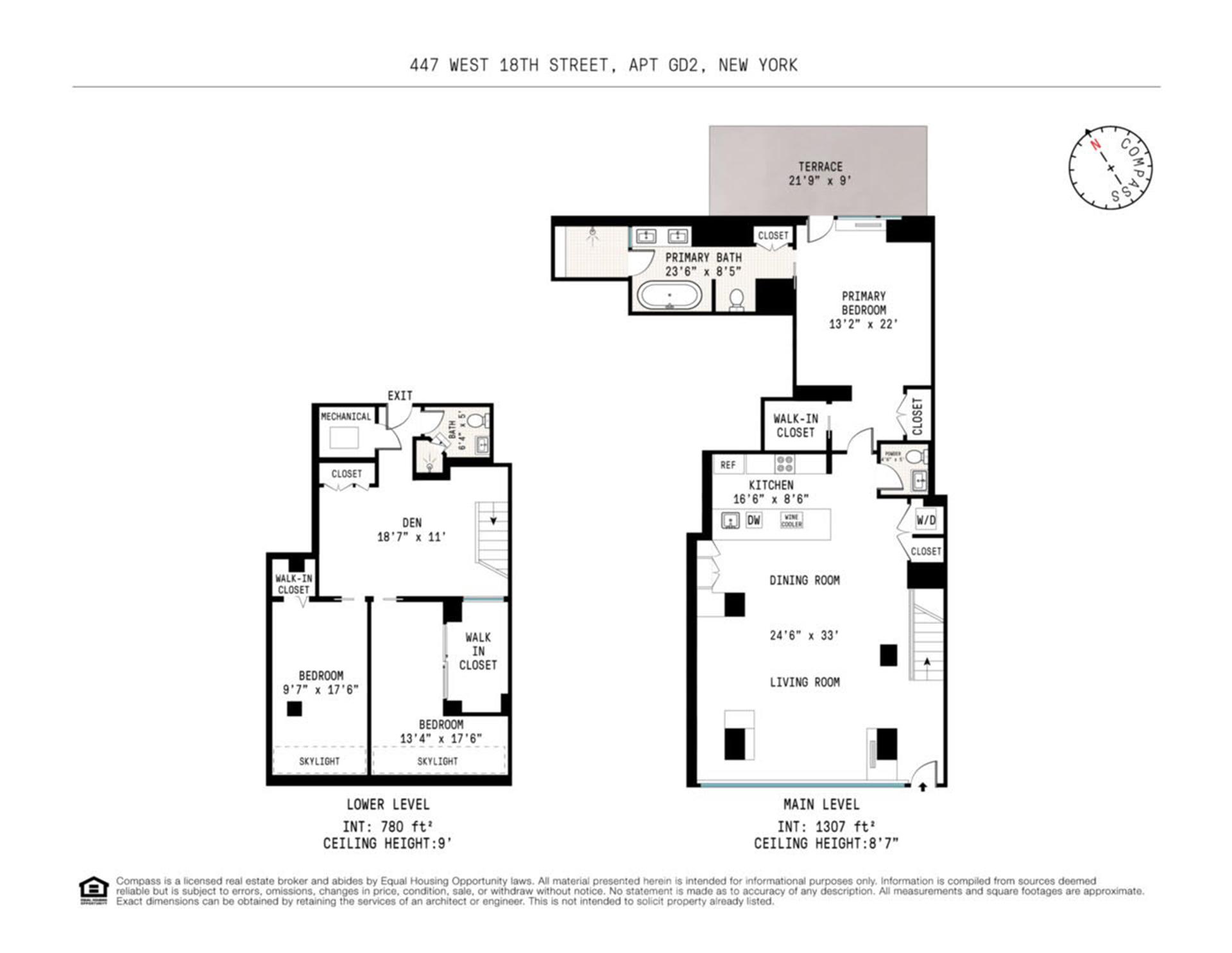 Floorplan for 447 West 18th Street, GAL2