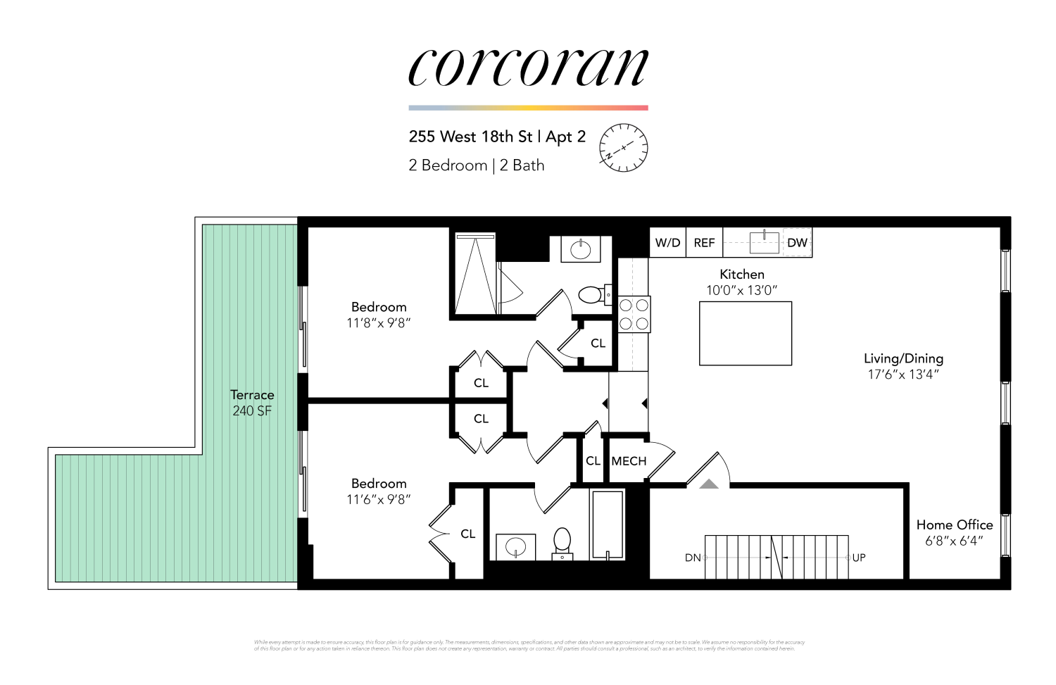 Floorplan for 255 West 18th Street, 2