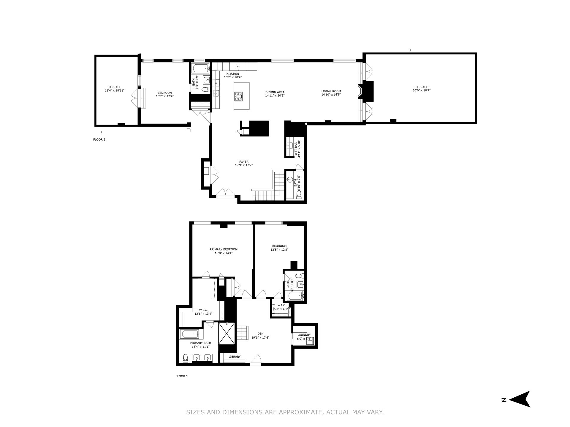 Floorplan for 60 Beach Street, PH2