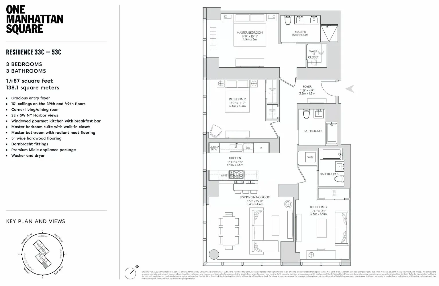 Floorplan for 252 South Street, 45C