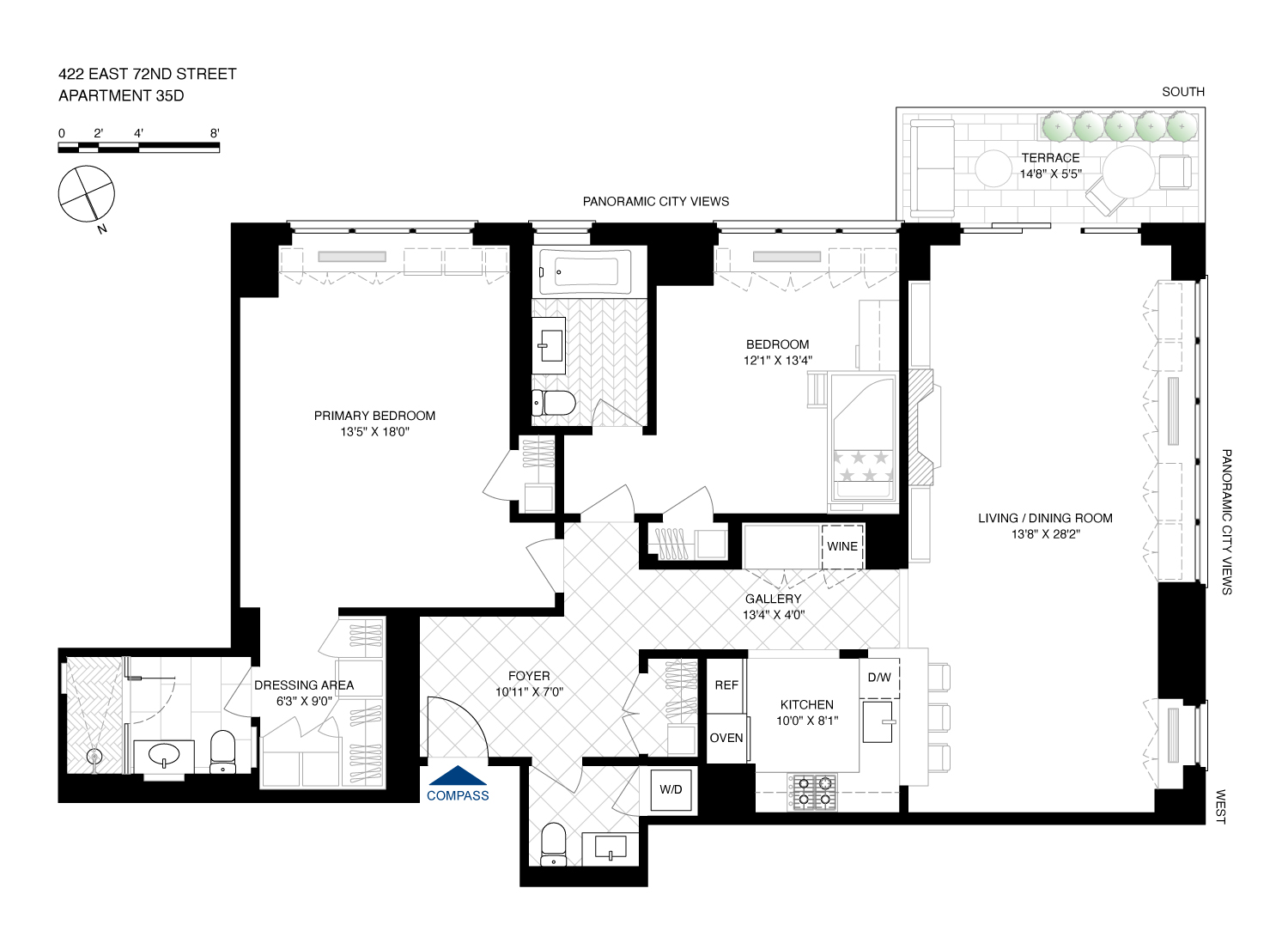 Floorplan for 422 East 72nd Street, 35D