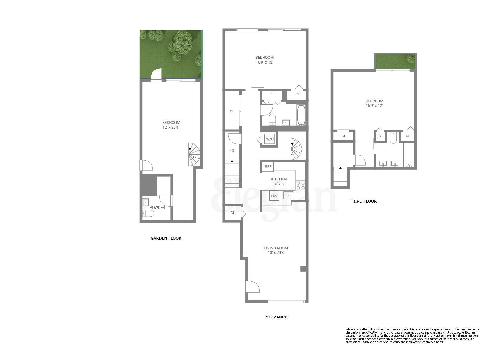 Floorplan for 11 West 131st Street, 1-C