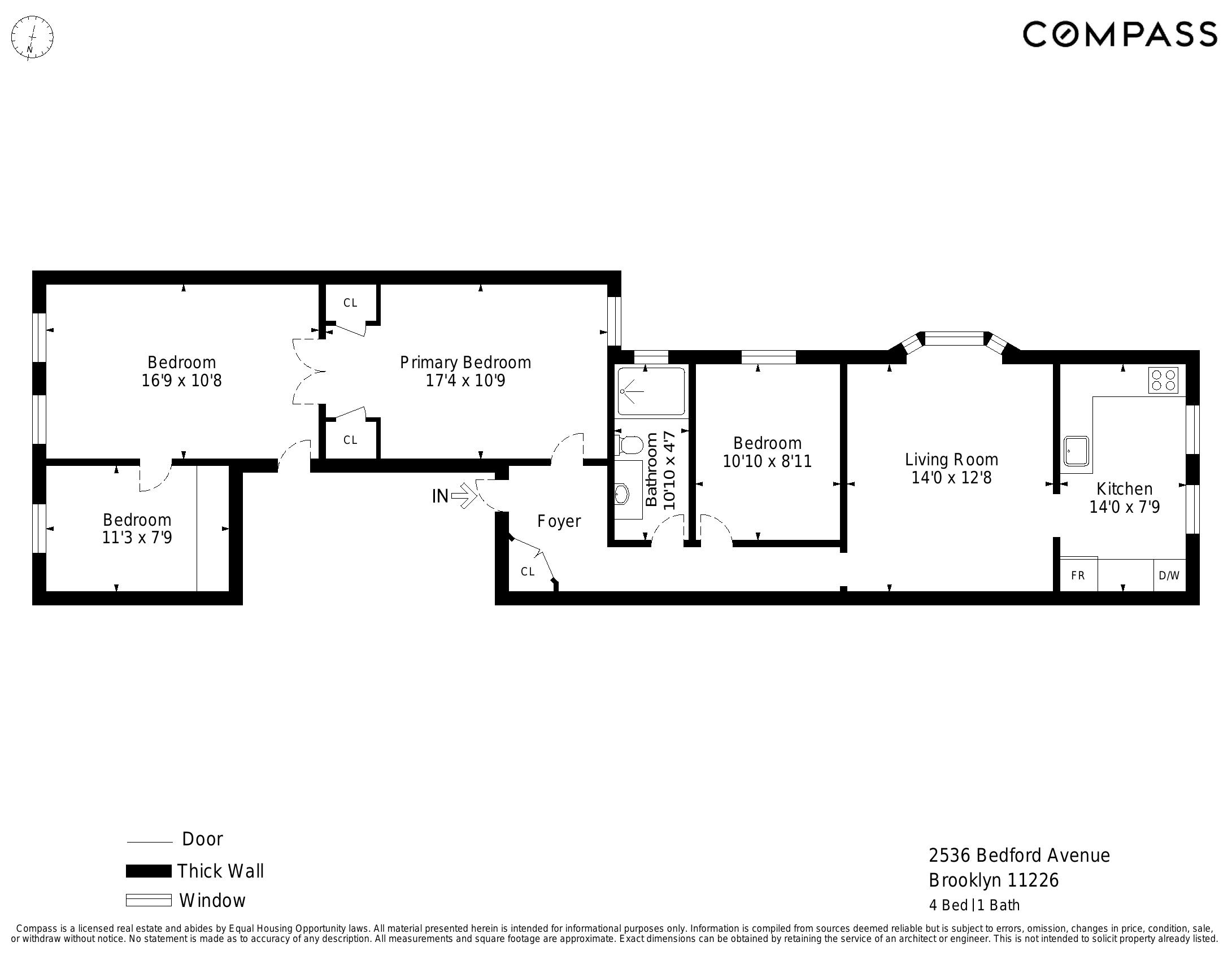 Floorplan for 2536 Bedford Avenue, 3