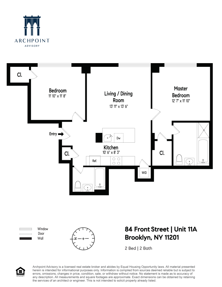 Floorplan for 84 Front Street, 11A