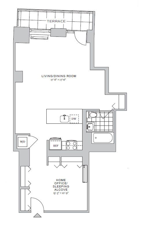 Floorplan for 70 Pine Street, 1807