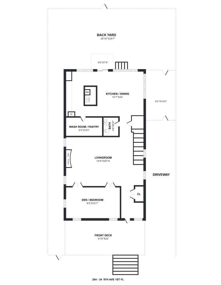 Floorplan for 204-34 9th Avenue