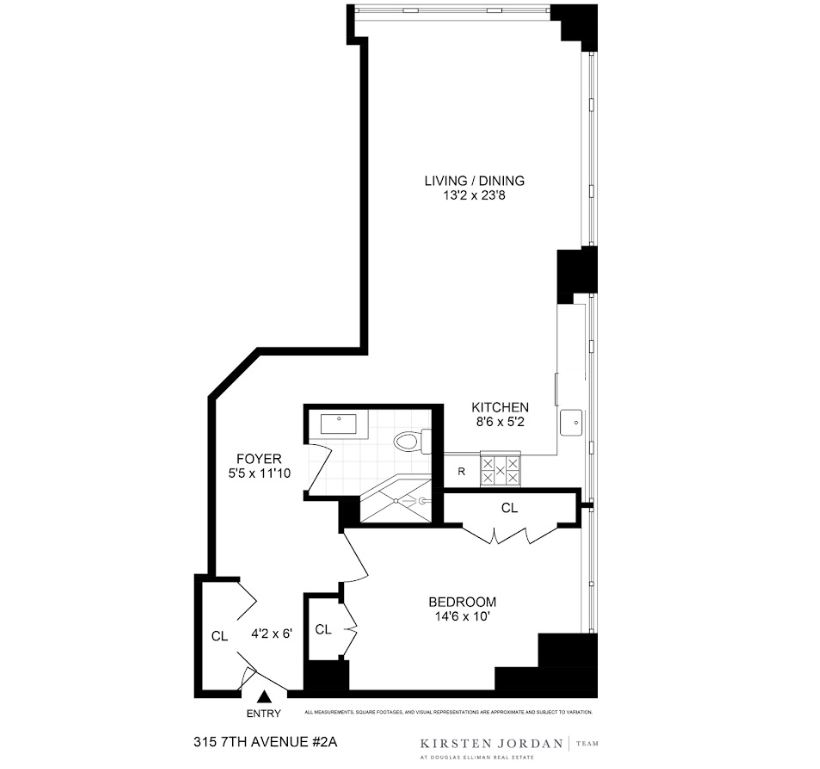 Floorplan for 315 7th Avenue, 2A