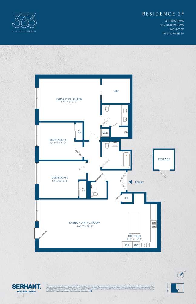 Floorplan for 333 14th Street, 2F