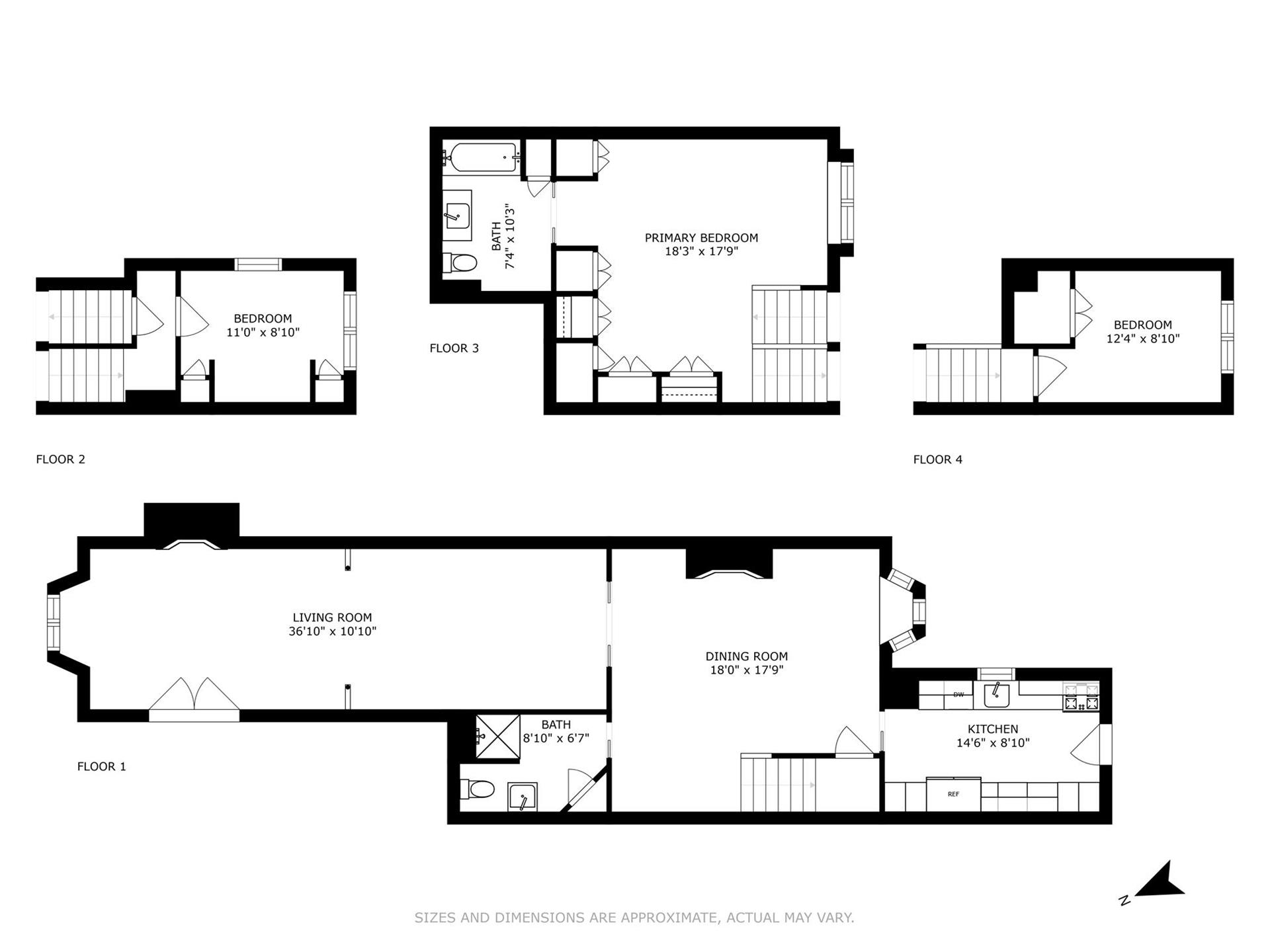 Floorplan for 142 West 76th Street, 2