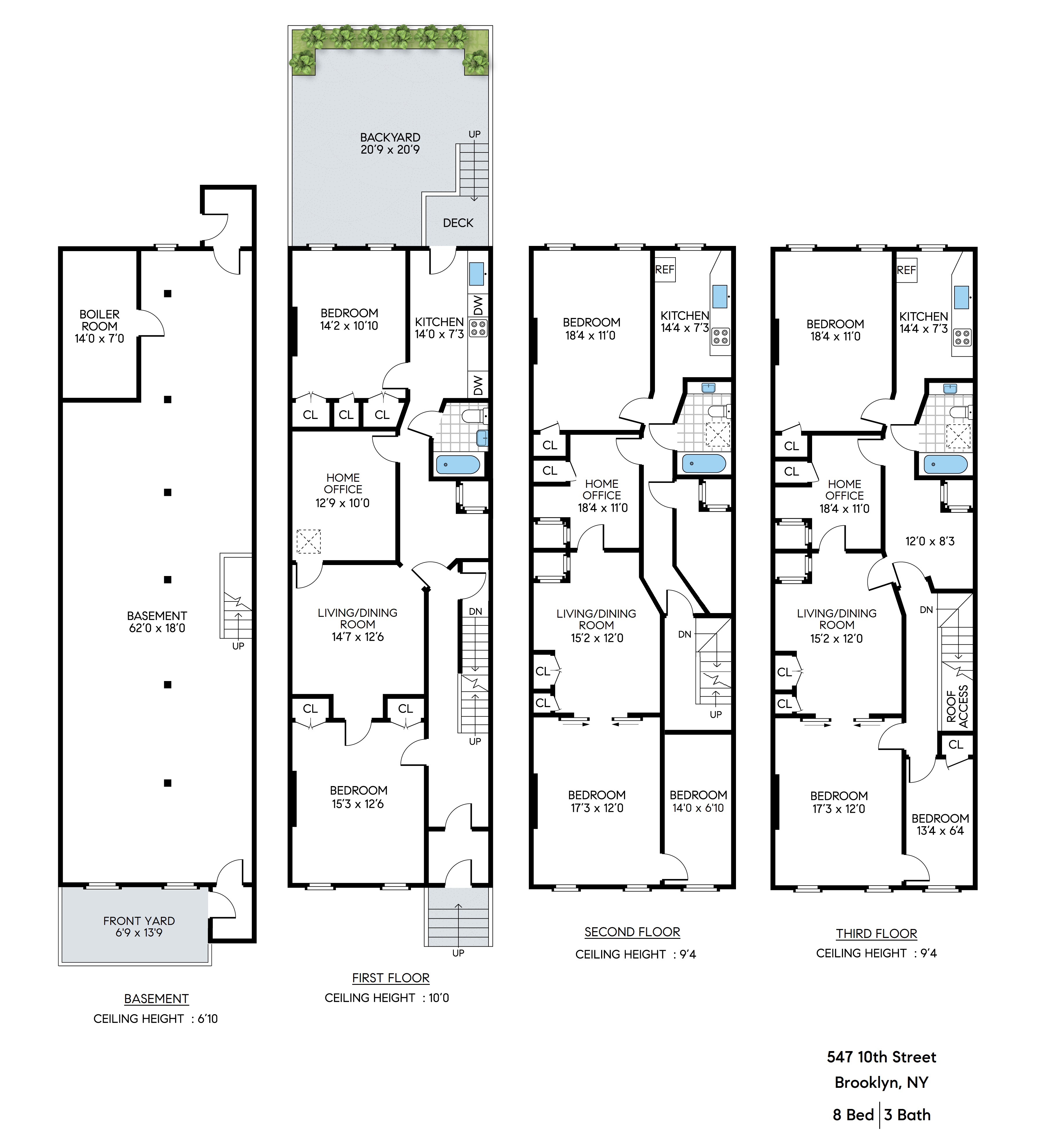 Floorplan for 547 10th Street