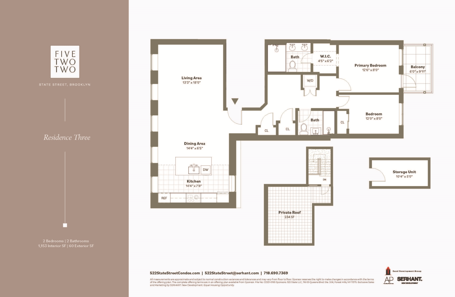 Floorplan for 522 State Street, 3