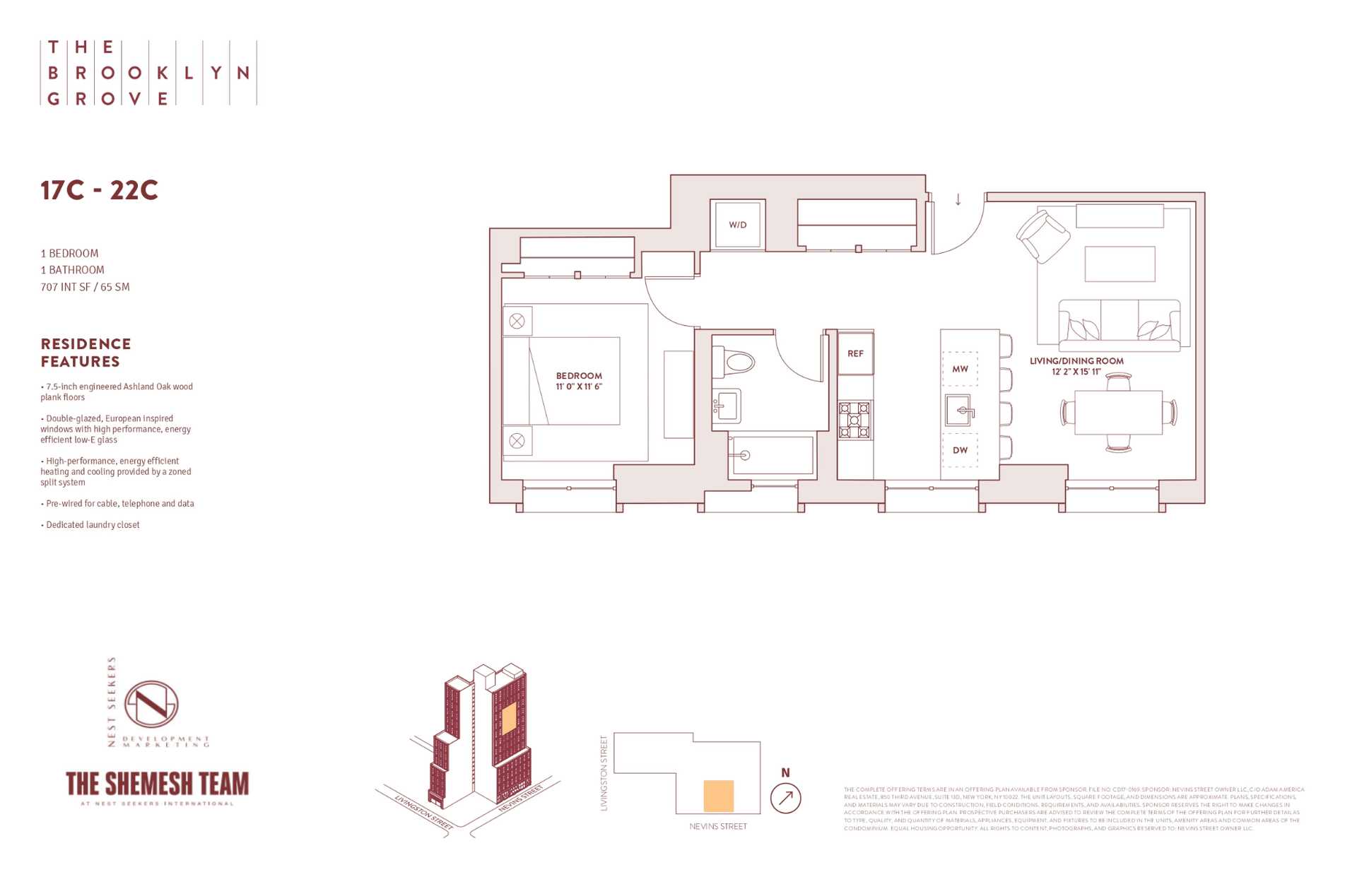 Floorplan for 10 Nevins Street, 21-C