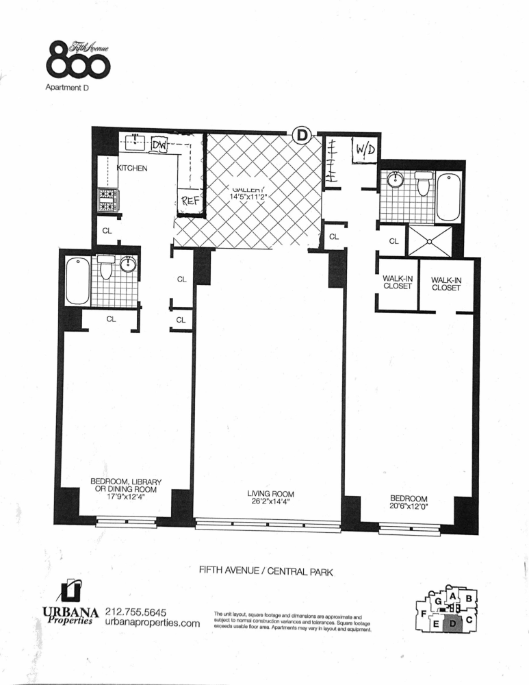 Floorplan for 800 5th Avenue, 23D