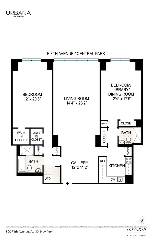 Floorplan for 800 5th Avenue, 23D