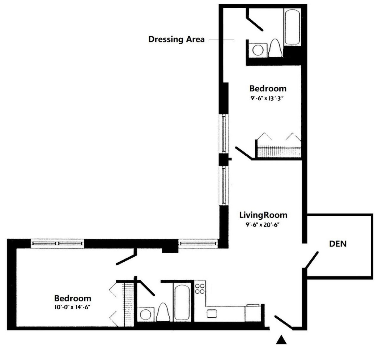 Floorplan for 150 West 51st Street, 1528