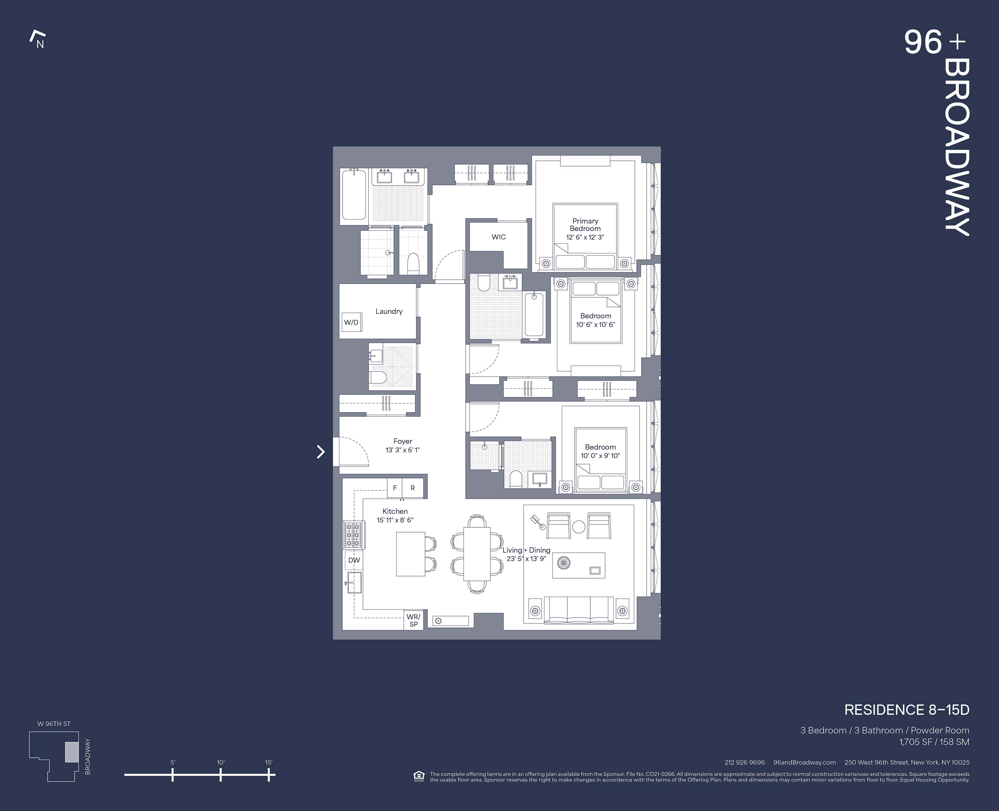 Floorplan for 250 West 96th Street, 8D