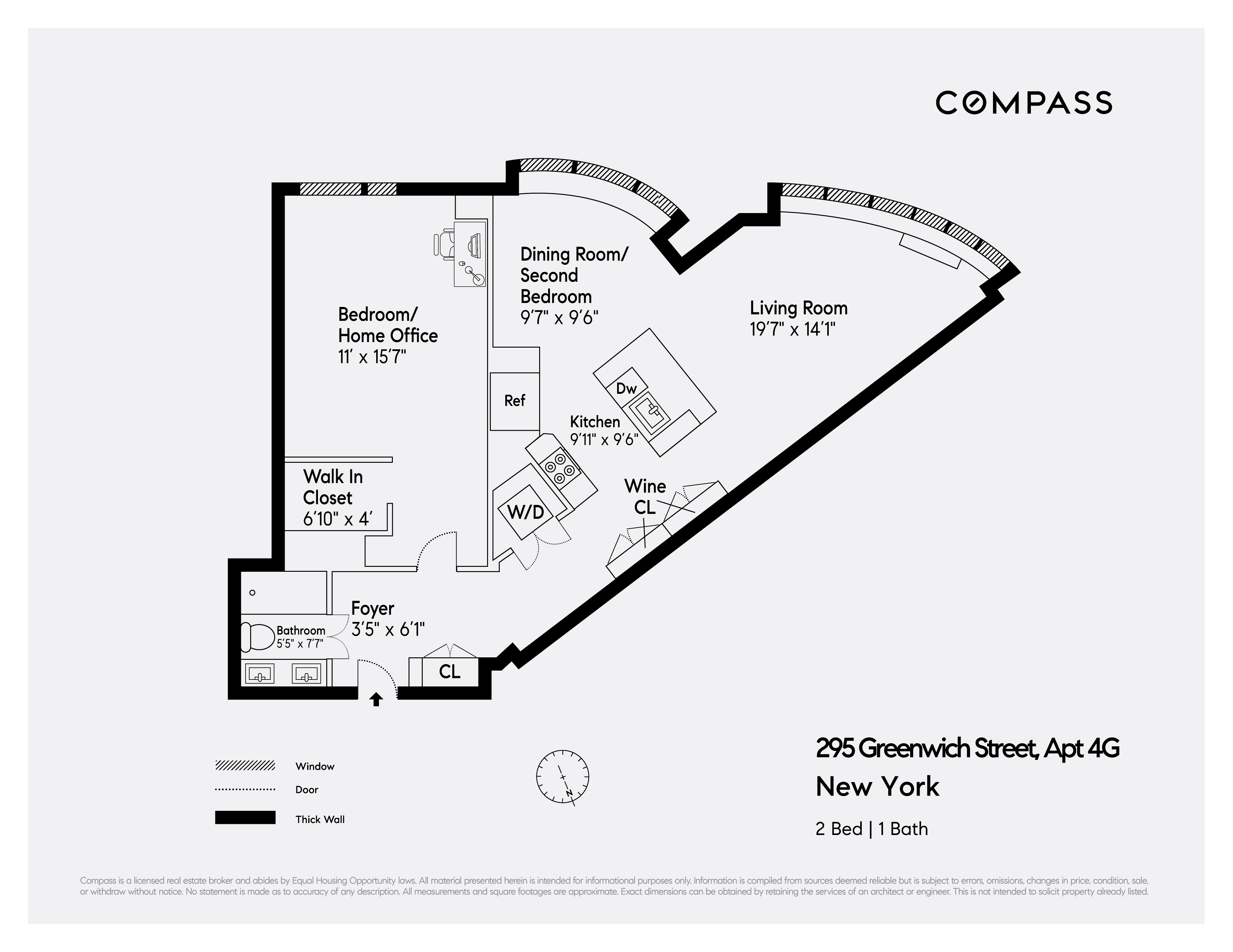 Floorplan for 295 Greenwich Street, 4G