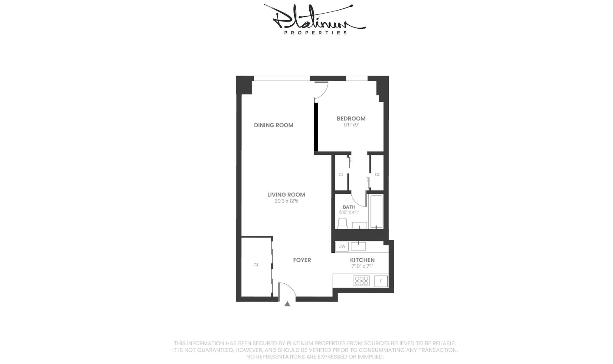 Floorplan for 205 3rd Avenue, 15-F