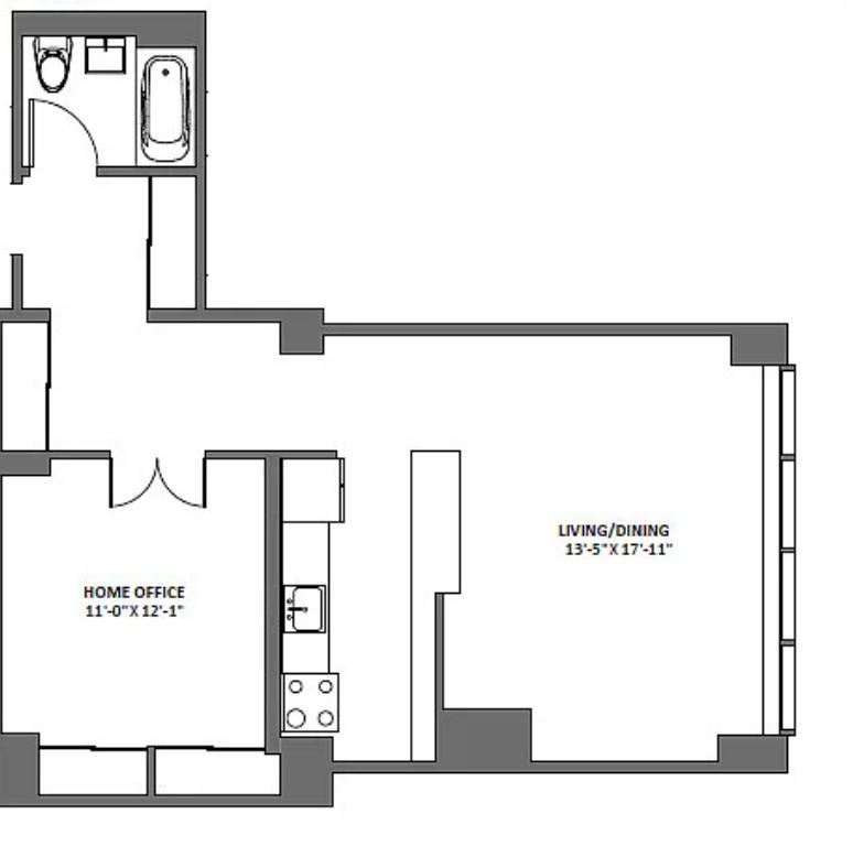 Floorplan for 50 Murray Street, 513