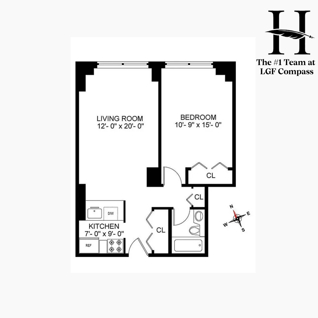 Floorplan for 250 West 90th Street, 7G