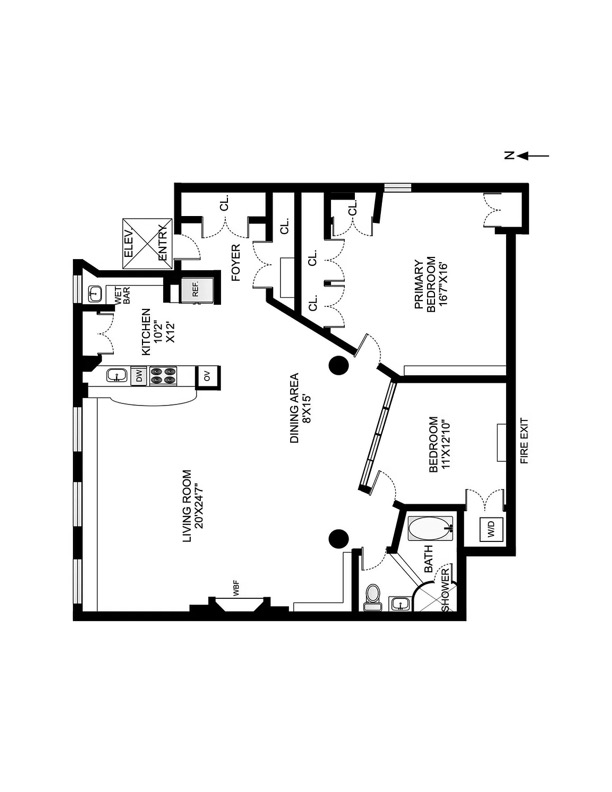 Floorplan for 64 West 15th Street, 6E