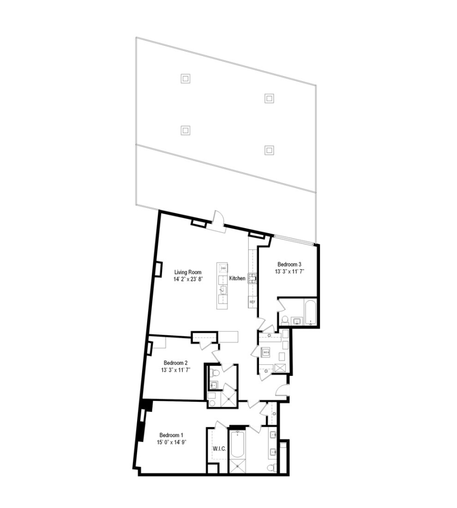 Floorplan for 30 Little West Street, 4A