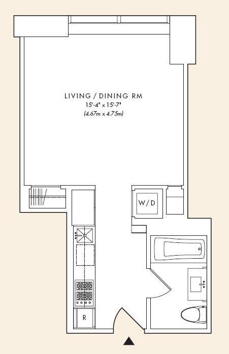 Floorplan for 75 Wall Street, 29-H