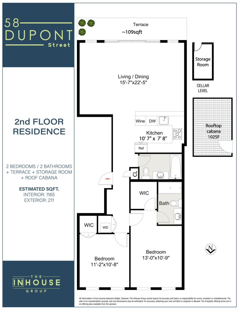 Floorplan for 58 Dupont Street, 2