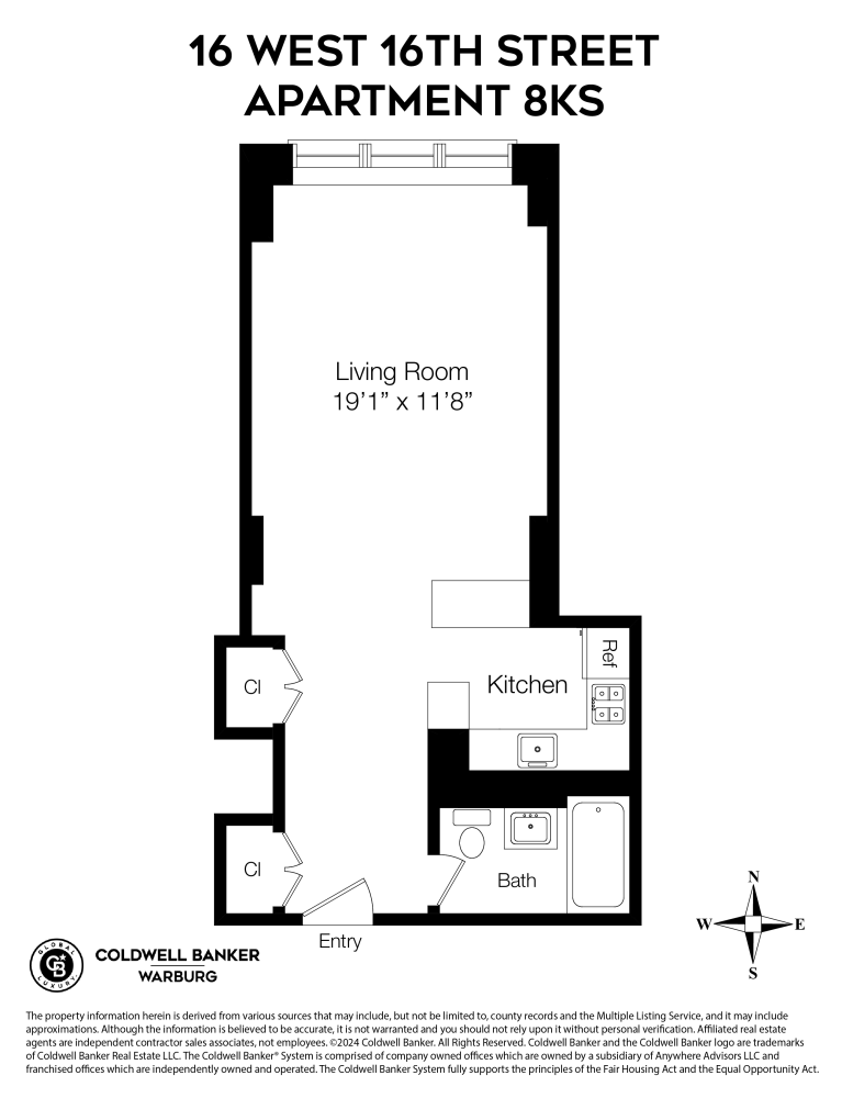 Floorplan for 16 West 16th Street, 8KS