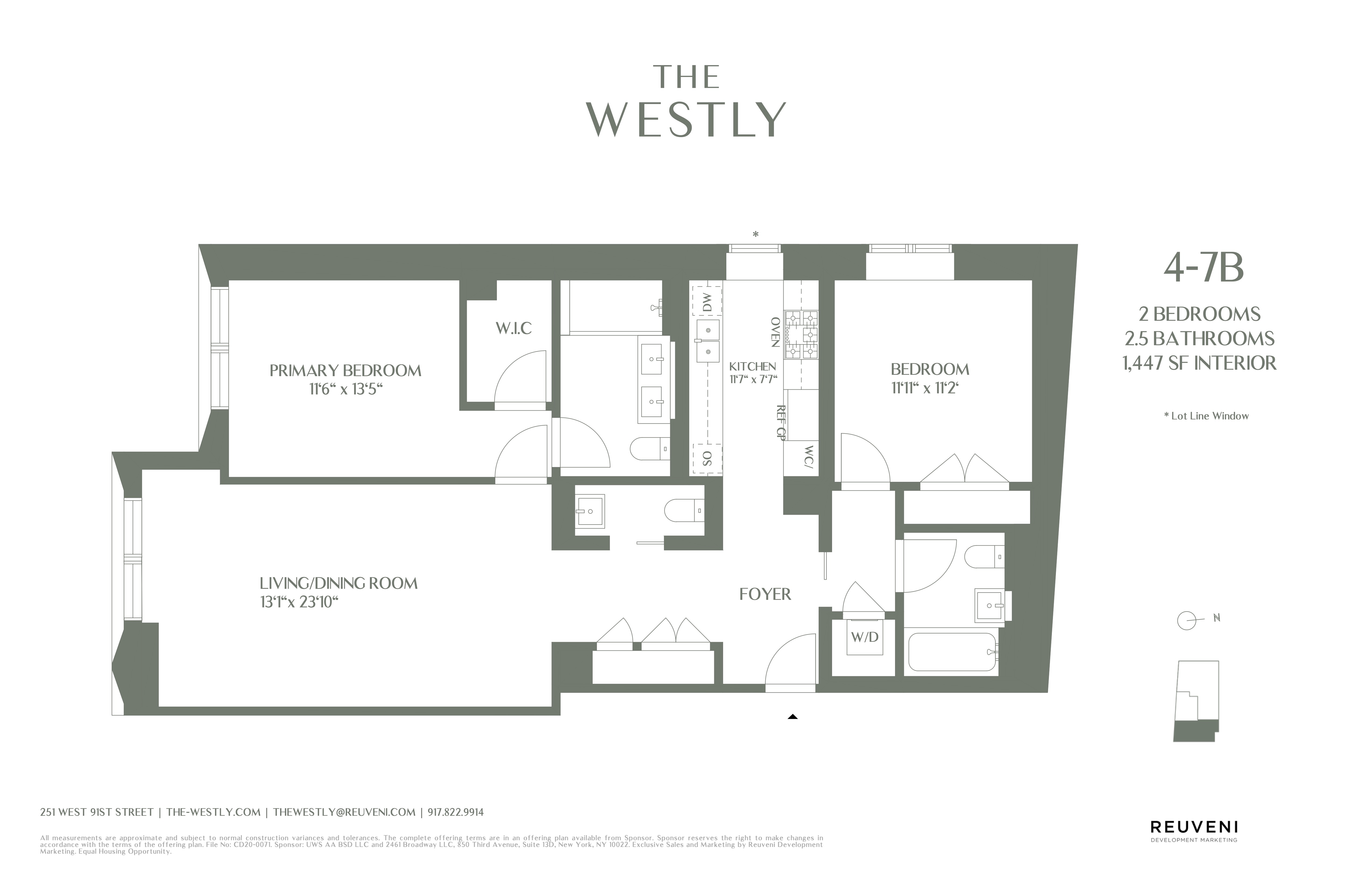 Floorplan for 251 West 91st Street, 5B