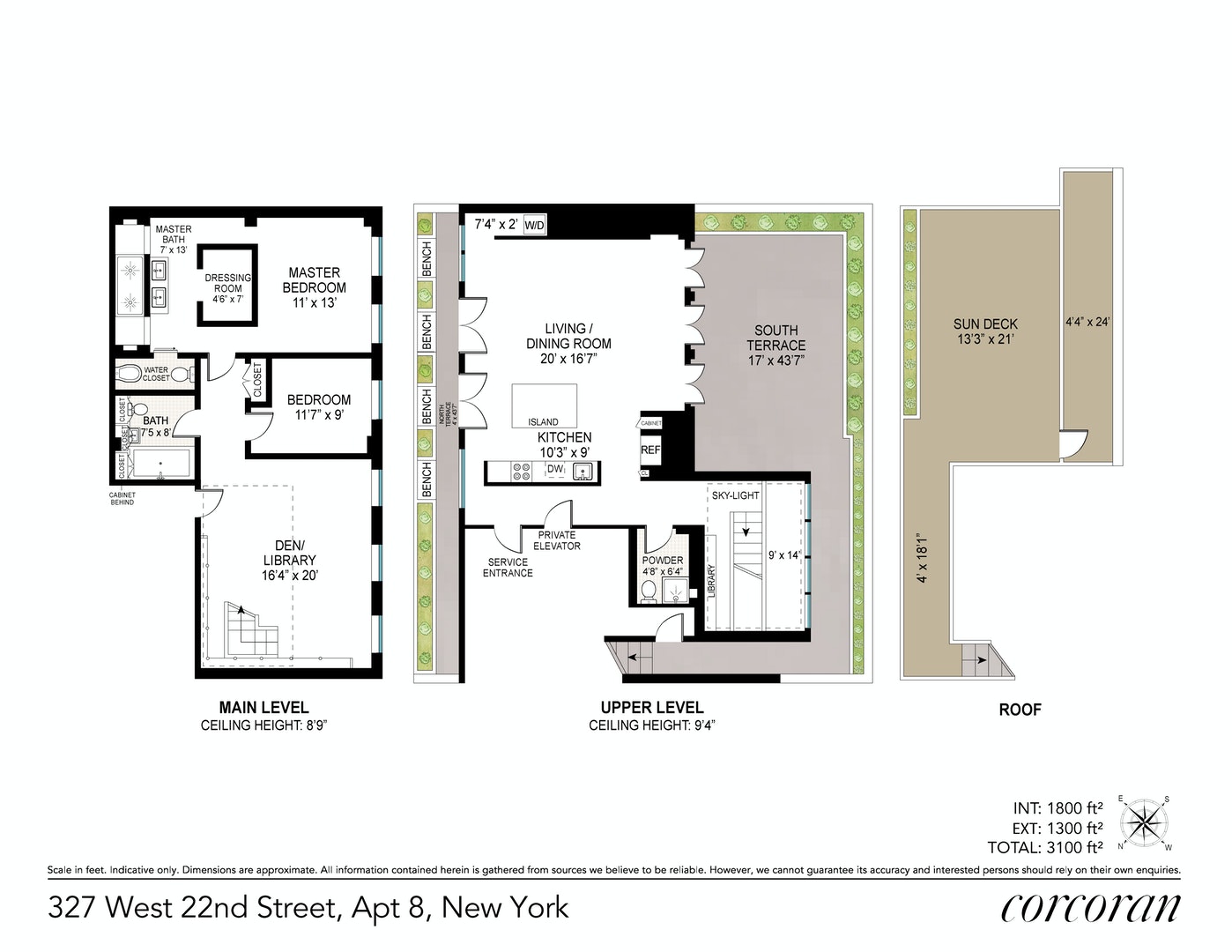 Floorplan for 327 West 22nd Street, 8