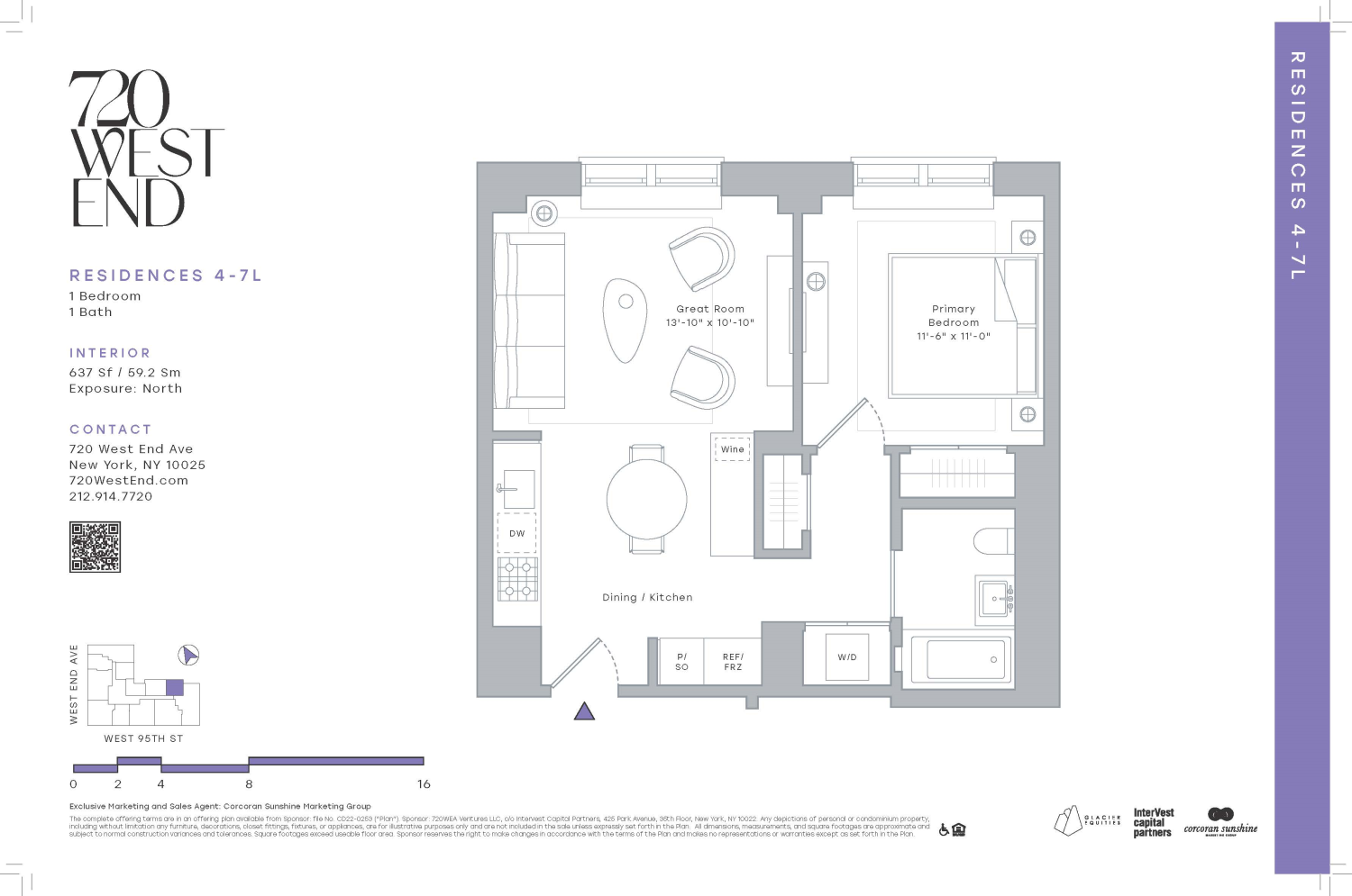 Floorplan for 720 West End Avenue, 6L