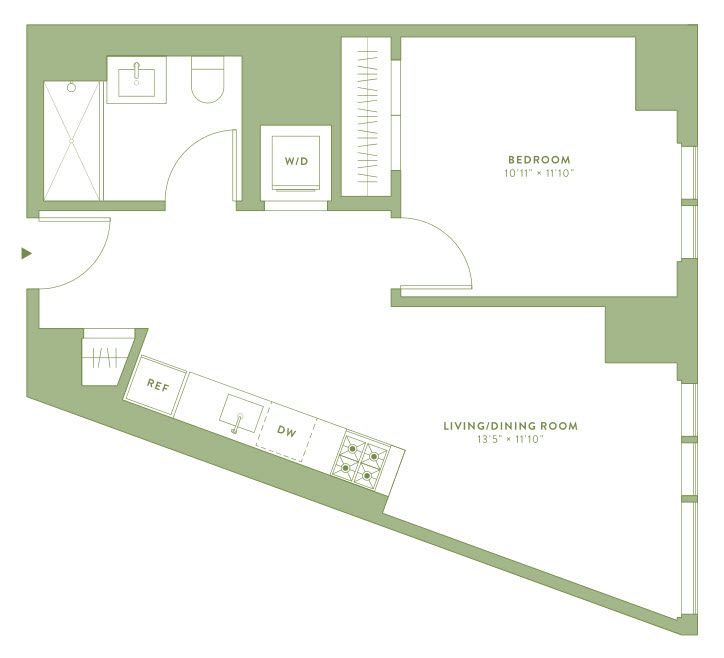 Floorplan for 196 Willoughby Street, 20-M