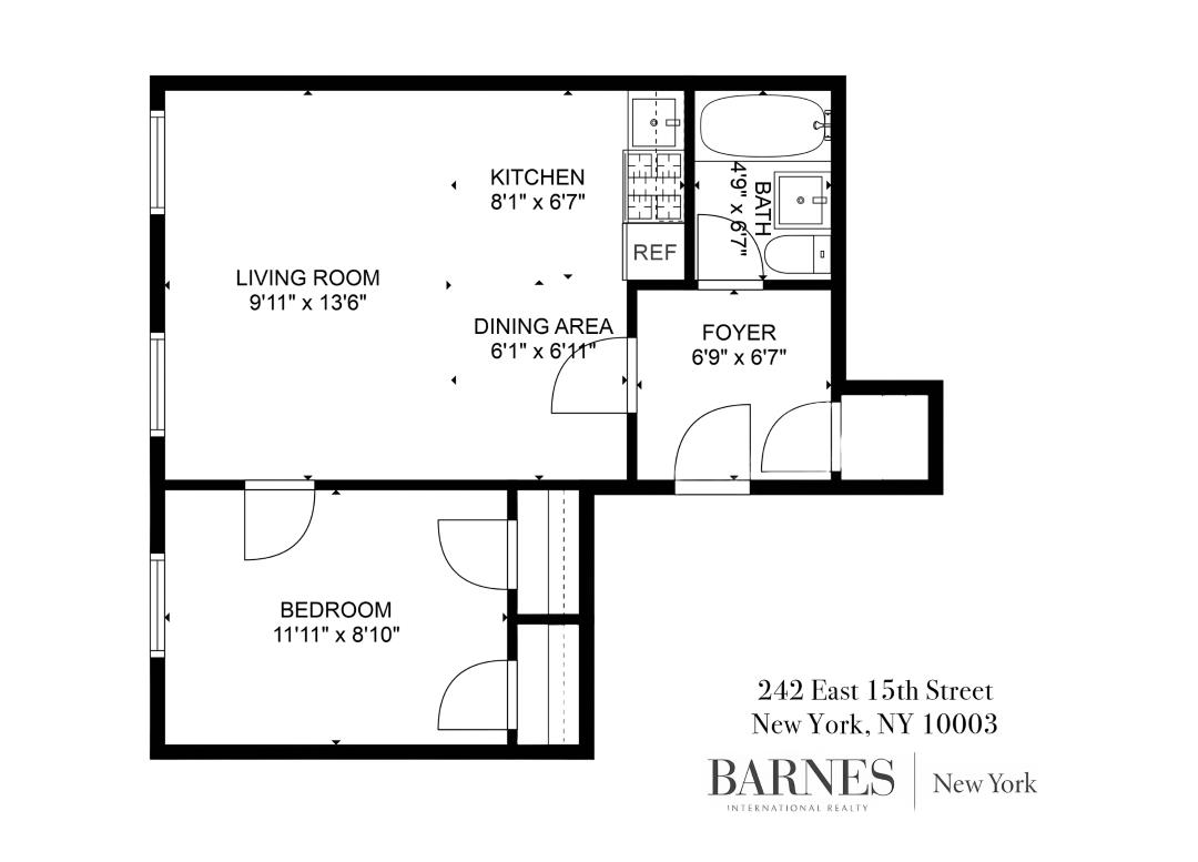 Floorplan for 242 East 15th Street, 6