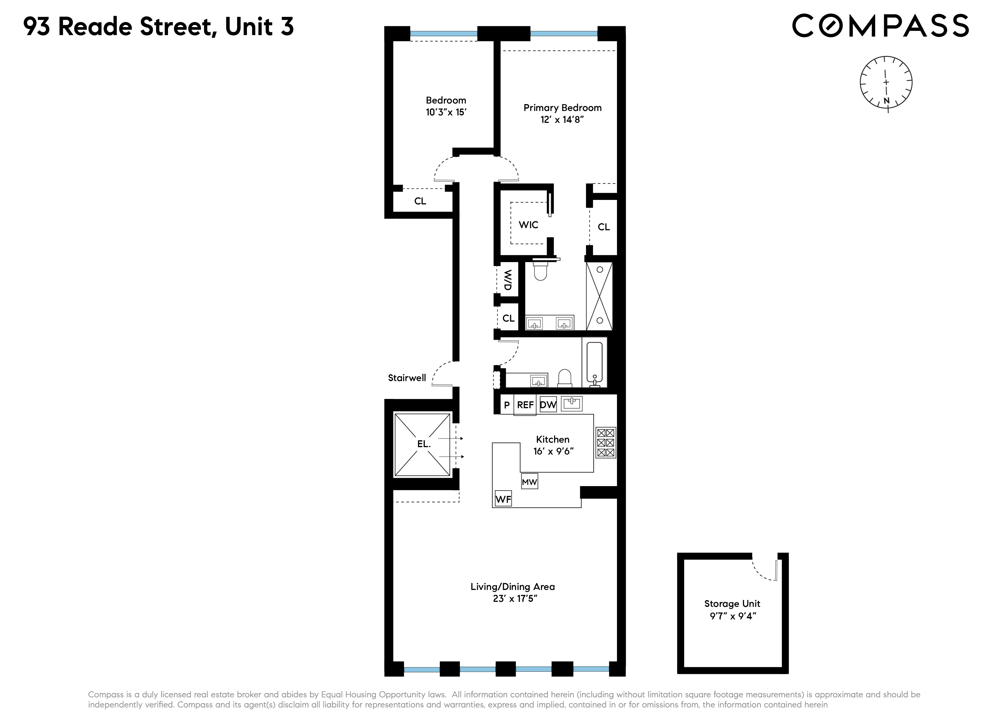 Floorplan for 93 Reade Street, 3