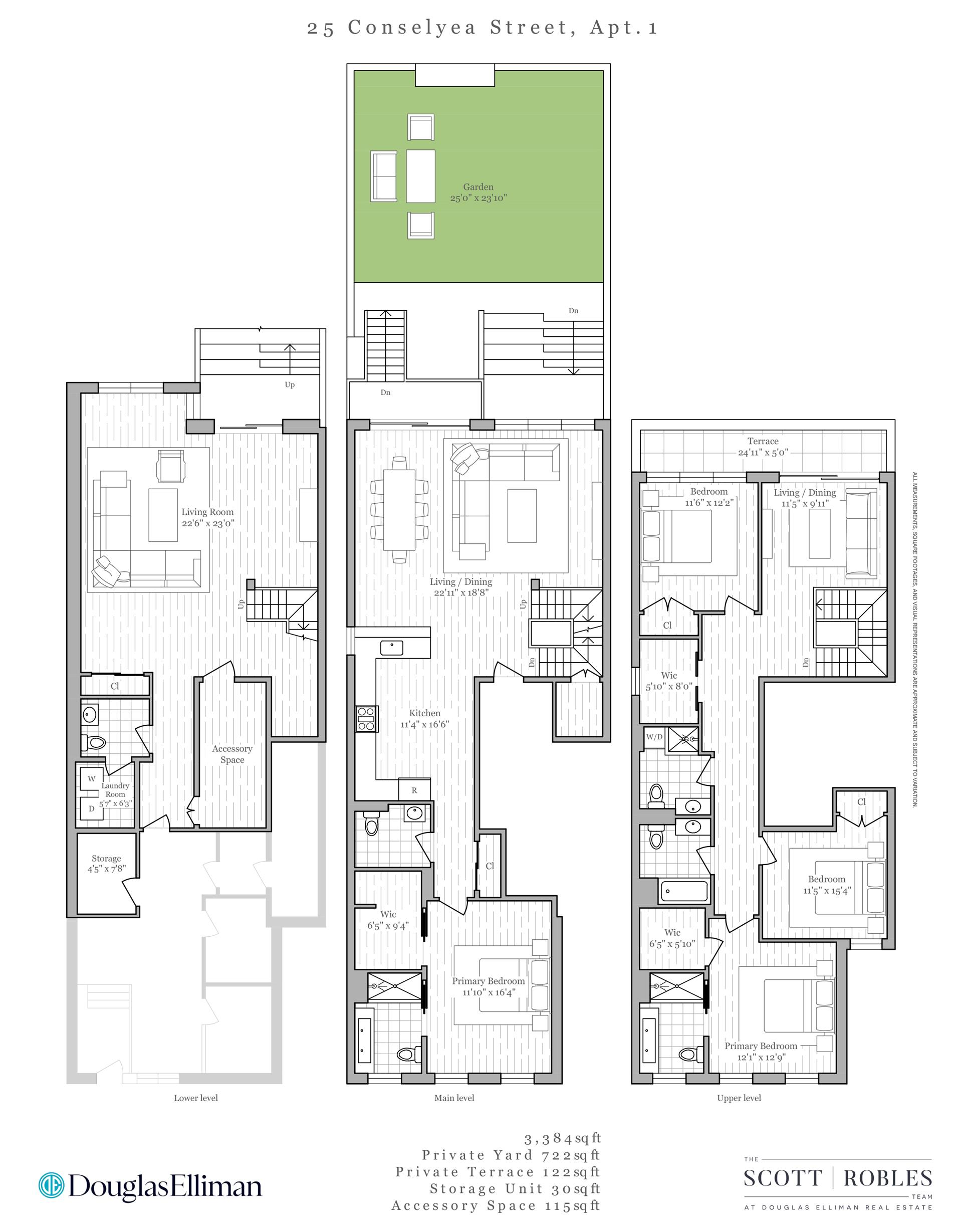 Floorplan for 25 Conselyea Street, 1