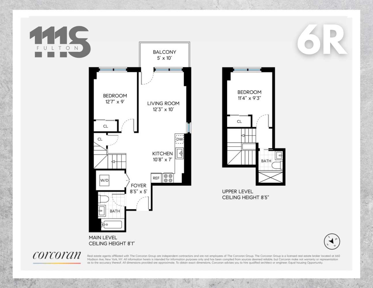 Floorplan for 1118 Fulton Street, 6R