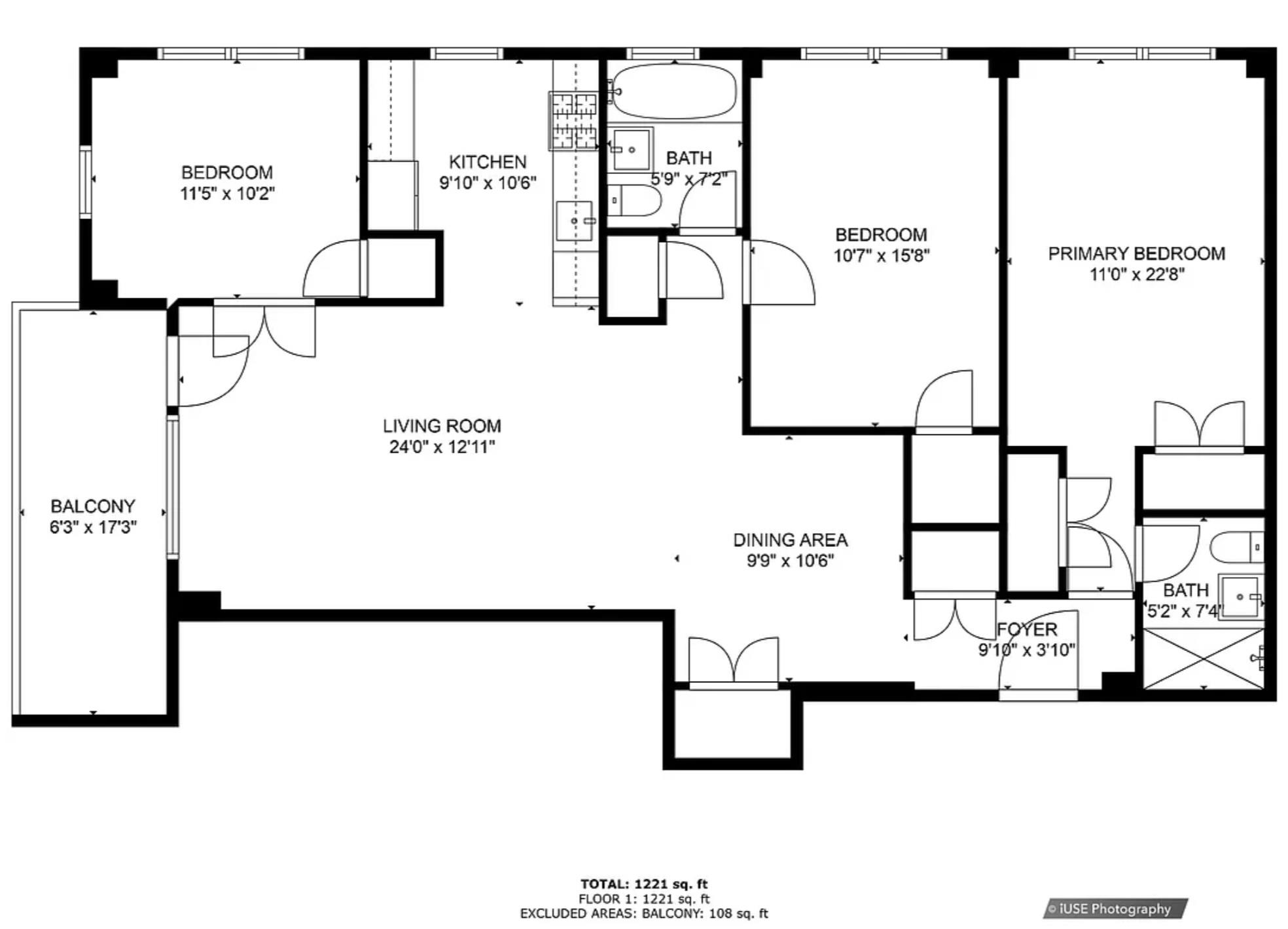 Floorplan for 3777 Independence Avenue, 6-M