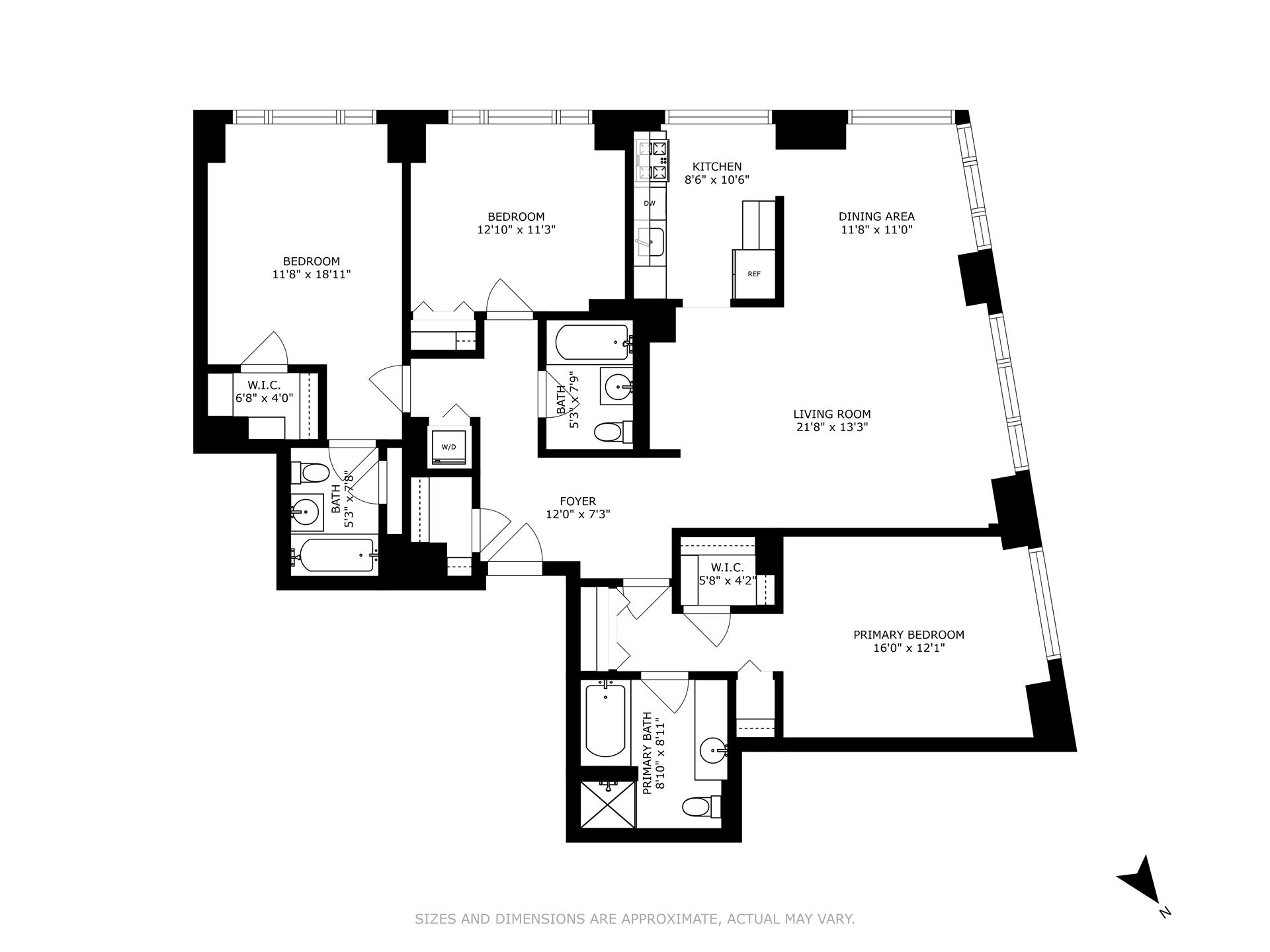 Floorplan for 200 Riverside Boulevard, 8K