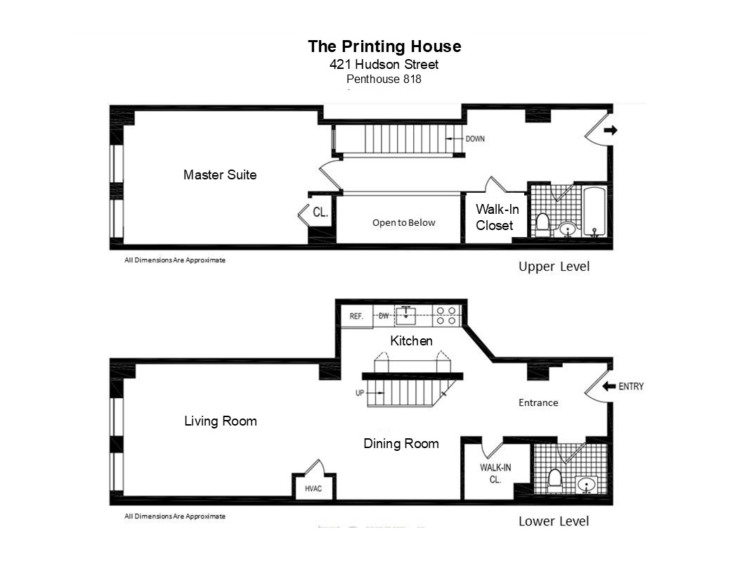 Floorplan for 421 Hudson Street, 818