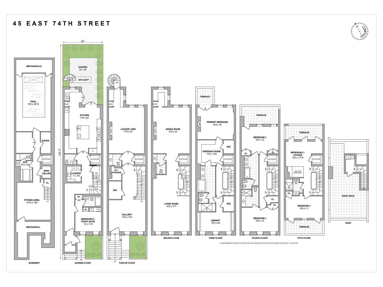 Floorplan for 45 East 74th Street