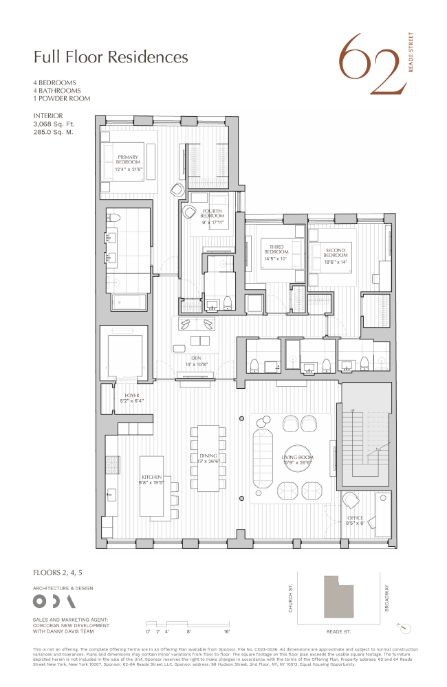 Floorplan for 62 Reade Street, FLOOR4