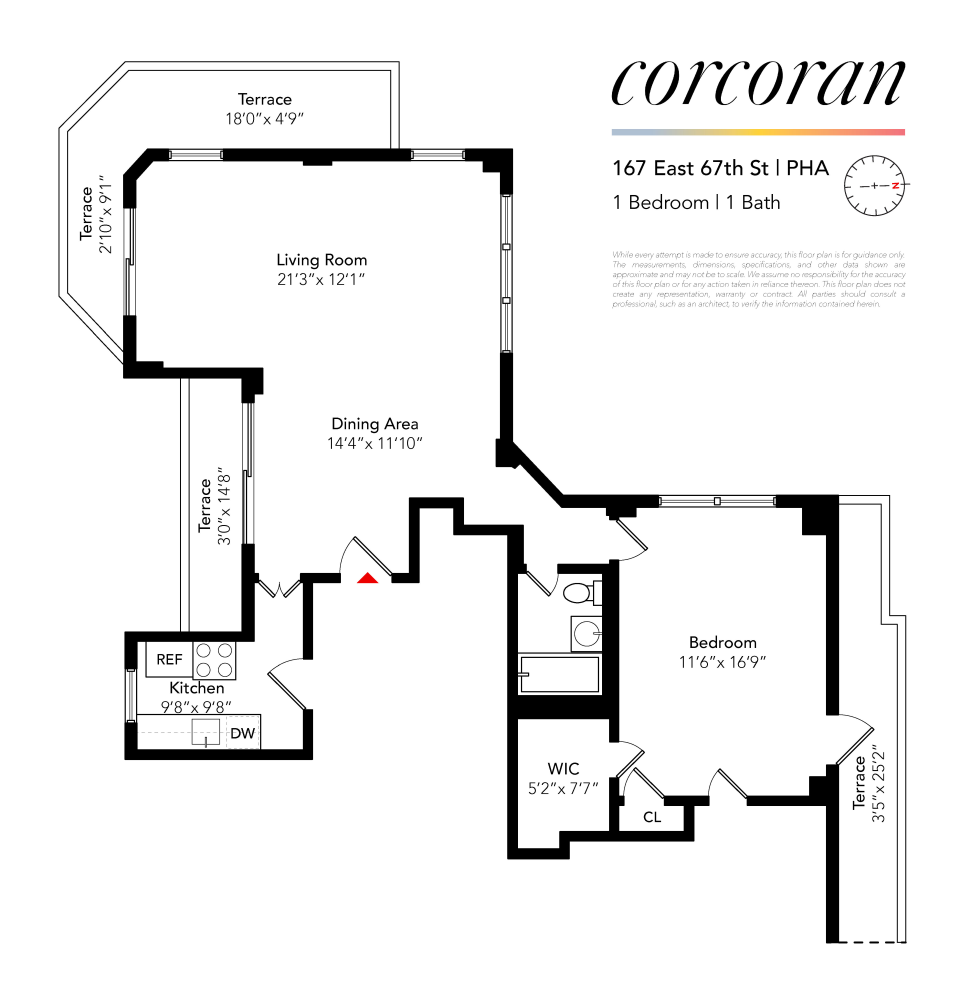 Floorplan for 167 East 67th Street, PHA