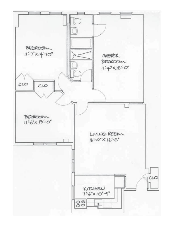 Floorplan for 325 East 80th Street, 6C