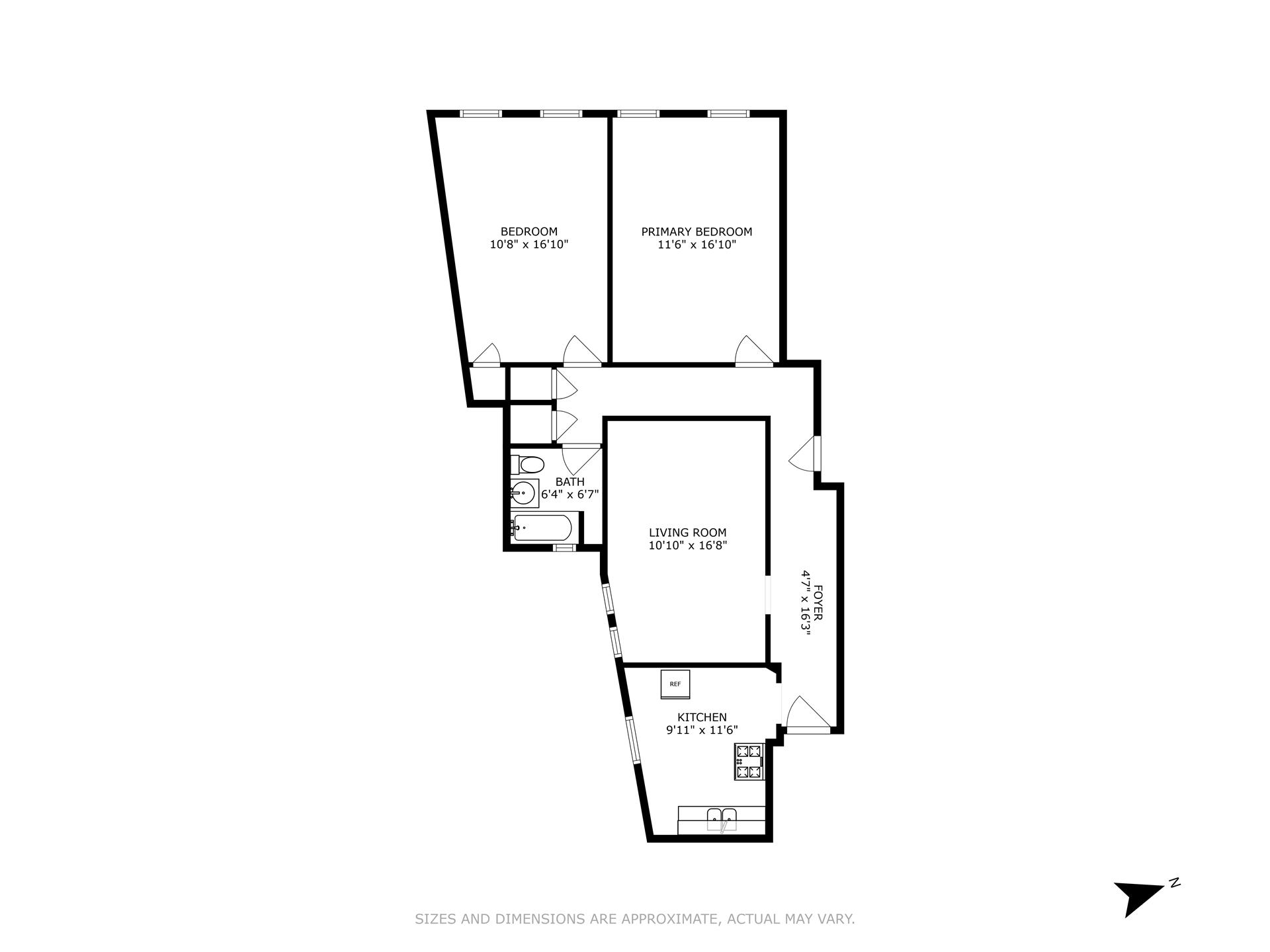 Floorplan for 1670 Longfellow Avenue, 4D