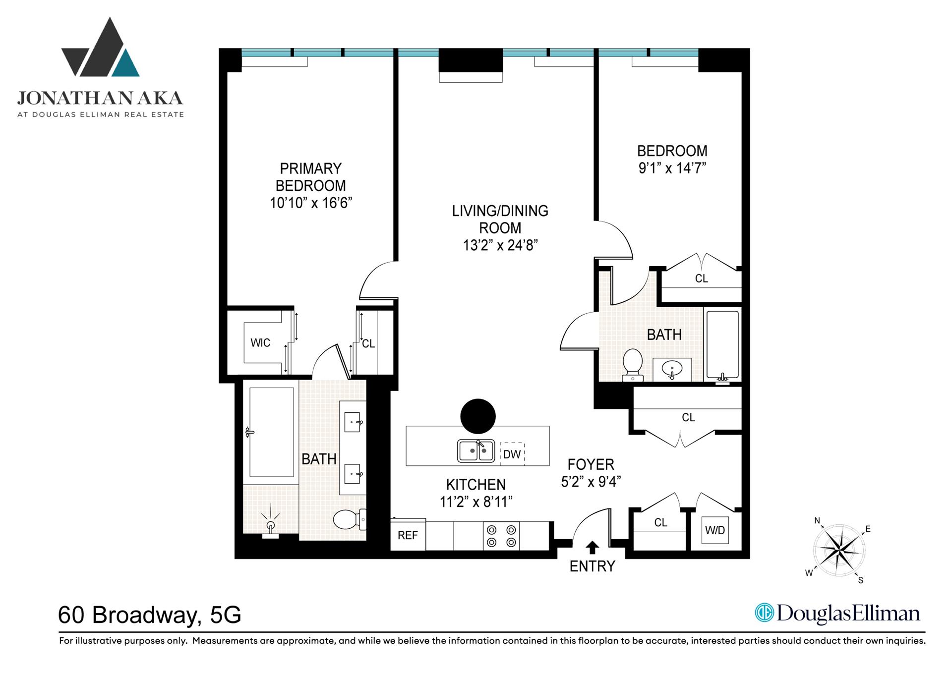 Floorplan for 60 Broadway, 5G